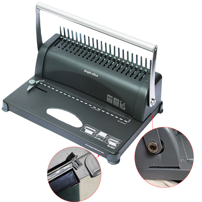 Aparat profesional indosariat A4, 450 coli, perforare 12 coli, heavy duty Bright Office, RESIGILAT - imagine 5
